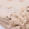 image:imagePrimitives by Kathy Bee Floral Decorative Throw Blanket 50 x 60Cream Poms