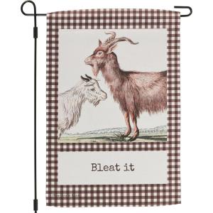 image:imagePrimitives by Kathy Decorative DoubleSided Garden Flag  Somewhat WelcomeBleat It