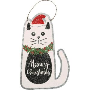 image:imagePrimitives by Kathy Tin Hang Up  Cat  Meowy Christmas Christmas Ornament Holiday Dcor Hanging Tree Decorations Festive Cat Themed GiftPet Lover