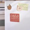 image:imagePrimitives by Kathy Cats Welcome Magnet Set4 x 3  2 x 2  Card 475 x 7