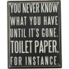 image:imagePrimitives by Kathy Wooden Box Sign  Funny Bathroom Sayings Wall ArtHome Decor Farmhouse Style Housewarming Gift 4x5 INBlack