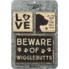 image:imagePrimitives by Kathy Distressed Black and White Magnet Set Set of 3 and A DogMagnets