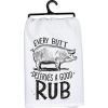 image:imagePrimitives by Kathy Every Butt Deserves A Good Rub Decorative Kitchen Towel
