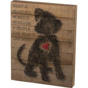 image:imagePrimitives by Kathy 33159 String Art Box Sign Puppy Heart