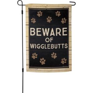 image:imagePrimitives by Kathy Beware Of Wigglebutts Garden Flag