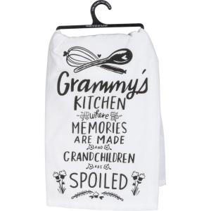 image:imagePrimitives by Kathy Boho Cotton Kitchen Towel Set  Funny Sayings Housewarming Gift Fall Decor 28x28Grammys Kitchen