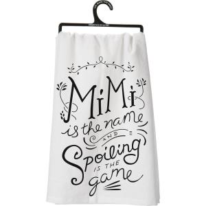 image:imagePrimitives by Kathy Boho Cotton Kitchen Towel Set  Funny Sayings Housewarming Gift Fall Decor 28x28Mimi