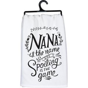 image:imagePrimitives by Kathy Boho Cotton Kitchen Towel Set  Funny Sayings Housewarming Gift Fall Decor 28x28Nana