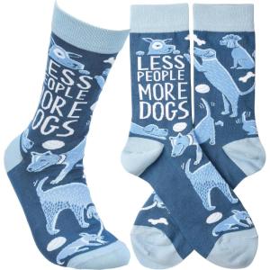 image:imagePrimitives by Kathy Less People More Dogs Colorful Socks Unisex One Size LOL Collection