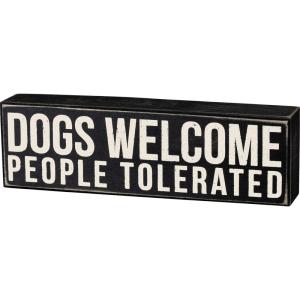 image:imagePrimitives by Kathy Rustic Wooden Decor Sign  Beware of Dog Kisses  OfficeFarmhouse Decor Dog Lovers Gift 5Dogs Welcome
