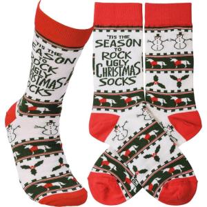 image:imagePrimitives by Kathy Socks  Season To Rock The Ugly Christmas Socks