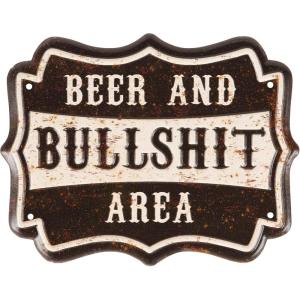 image:imagePrimitives by Kathy Wall Decor  Beer And BS Area fun farm inspired wall sign