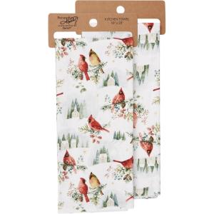 image:imagePrimitives by Kathy Winter Cardinals Kitchen Towel