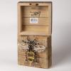 image:imagePrimitives by Kathy 34248 Rustic White String Art Box Sign 35 x 4 Love You MoreBee Happy