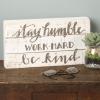 image:imagePrimitives by Kathy 37615 HandLettered Inset Box Sign Wonderful WorldStay Humble
