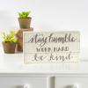 image:imagePrimitives by Kathy 37615 HandLettered Inset Box Sign Wonderful WorldStay Humble