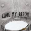image:imagePrimitives by Kathy Baseball Cap  Love My Rescue Grey