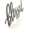 image:imagePrimitives by Kathy Metal Word Sign  Blessed