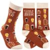 image:imagePrimitives by Kathy Rather Be Drinking Beer Novelty Socks One Size Unisex LOL Collection