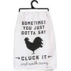 image:imagePrimitives by Kathy Sometimes You Just Gotta Say Cluck It and Walk Away Decorative Bath TowelMulticolor