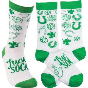 image:imageHumorous Quote Socks Primitives by Kathy Unisex Adult One Size Fits Most Lucky Socks