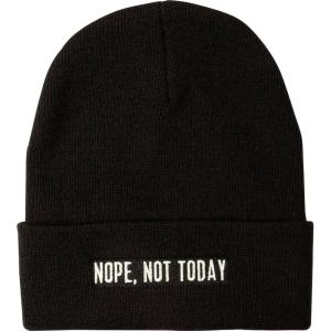 image:imagePrimitives By Kathy Beanie  Nope Not Today Black One Size Fits Most