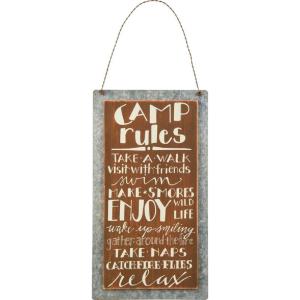image:imagePrimitives by Kathy 26839 Lake amp Cabin Sign 525 x 95Inch Camp Rules1 Count Pack of 1