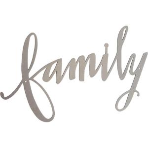 image:imagePrimitives by Kathy 34224 Precison Cut Metal Word Sign Family