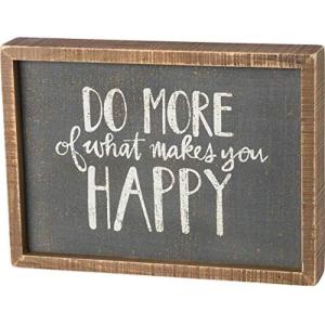 image:imagePrimitives by Kathy 37615 HandLettered Inset Box Sign Wonderful WorldDo More