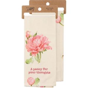 image:imagePrimitives by Kathy A Peony for Your Thoughts Decorative Kitchen Towel