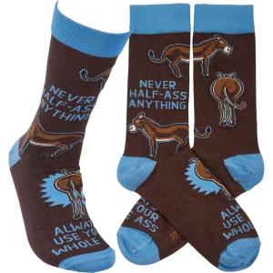 image:imagePrimitives by Kathy Always Use Your Whole Ass Funny Socks  Snarky Unisex Socks