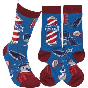 image:imagePrimitives by Kathy Awesome Barber Socks One Size Unisex LOL Collection