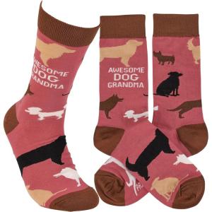 image:imagePrimitives by Kathy Awesome Dog Grandma Socks Unisex One Size