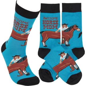 image:imagePrimitives by Kathy Awesome Horse Mom Socks One Size Unisex LOL Collection