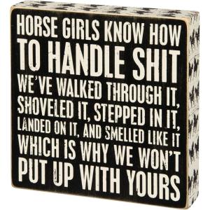 image:imagePrimitives by Kathy Box Sign Horse Girls 31184