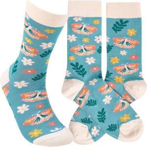 image:imagePrimitives by Kathy Butterfly Socks Light Blue One Size Unisex LOL Collection