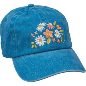 image:imagePrimitives by Kathy Choose Happy Baseball Cap Colorful Design Embroidered on Front and Sentiment on Back