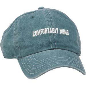 image:imagePrimitives by Kathy Comfortably Numb Baseball Cap Stonewashed Blue with Adjustable fit Metal Buckle