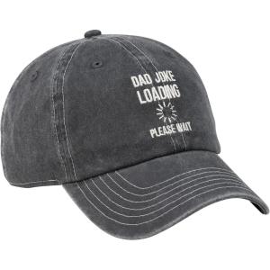 image:imagePrimitives by Kathy Dad Joke Loading Baseball Cap Stonewashed Black with Adjustable Metal Buckle