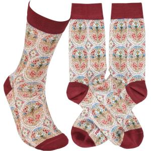image:imagePrimitives by Kathy Farmhouse Floral Socks