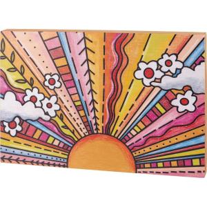 image:imagePrimitives by Kathy Floral Sun Home Dcor Sign Set 20 x 14 x 175
