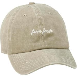 image:imagePrimitives by Kathy Goats Make Me Happy Baseball Cap UnisexStonewashed Black with Adjustable Metal BuckleFarm Fresh Baseball Cap