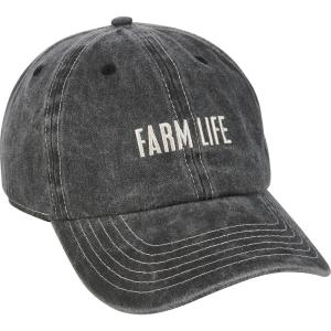 image:imagePrimitives by Kathy Goats Make Me Happy Baseball Cap UnisexStonewashed Black with Adjustable Metal BuckleFarm Life Baseball Cap