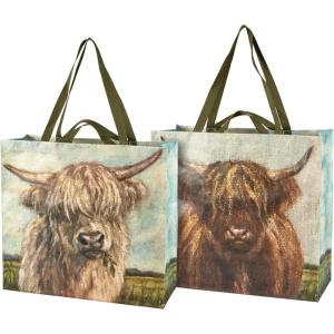 image:imagePrimitives by Kathy Highland Cows Shopping Tote