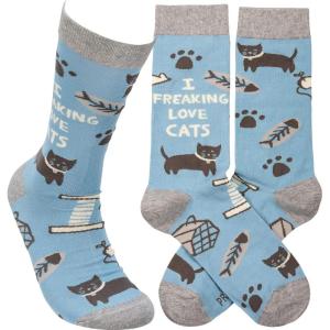 image:imagePrimitives by Kathy I Freaking Love Cats Socks