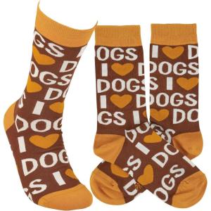 image:imagePrimitives by Kathy I Love Dogs Socks Unisex One Size
