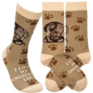 image:imagePrimitives by Kathy I Love My Chocolate Lab Socks