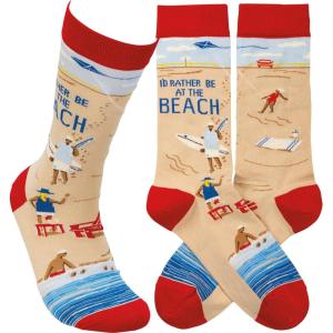 image:imagePrimitives by Kathy Id Rather Be At The Beach Socks