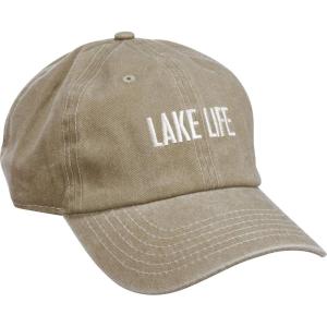 image:imagePrimitives by Kathy Lake Life Baseball Cap Khaki with Adjustable Metal Buckle