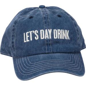 image:imagePrimitives by Kathy Lets Day Drink Baseball Cap Stonewashed Blue with Adjustable Metal Buckle